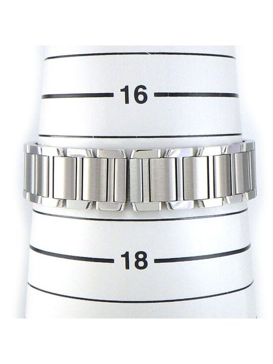 Cartier Watch Tank Francaise SM Square Silver Dial Roman Index SS Quartz Analog main image 8